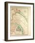 Map of Lyon-null-Framed Giclee Print