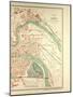 Map of Lyon-null-Mounted Giclee Print