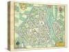 Map of Maastricht, from 'Civitates Orbis Terrarum' by Georg Braun-Joris Hoefnagel-Stretched Canvas