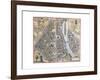 Map of Maastricht from Civitates Orbis Terrarum-null-Framed Giclee Print