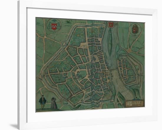 Map of Maastricht, Netherlands...by Georg Joris Hoefnagel-null-Framed Giclee Print