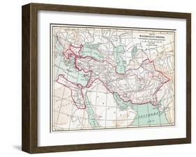 Map Of Macedonian Empire-null-Framed Giclee Print