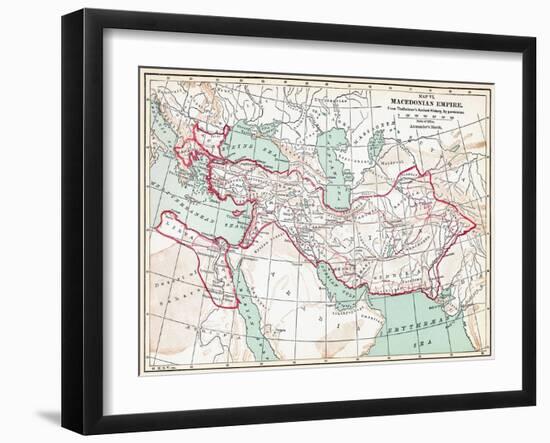 Map Of Macedonian Empire-null-Framed Giclee Print