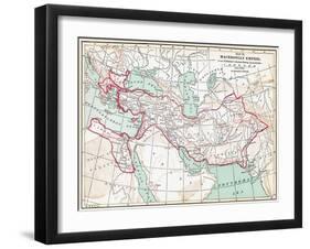 Map Of Macedonian Empire-null-Framed Giclee Print