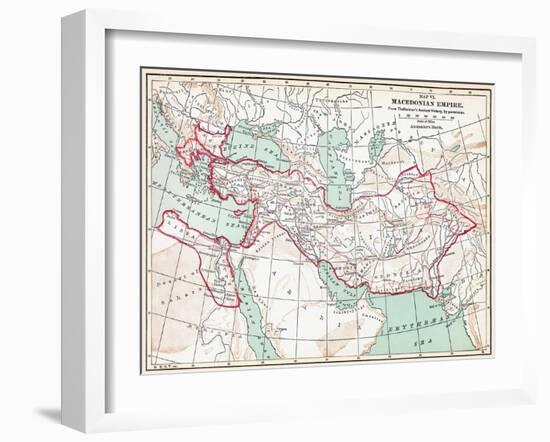 Map Of Macedonian Empire-null-Framed Giclee Print