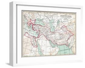 Map Of Macedonian Empire-null-Framed Giclee Print