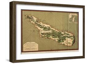 Map of Madagascar, 1766-Jacques-Nicolas Bellin-Framed Giclee Print