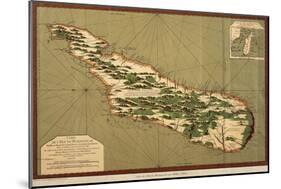 Map of Madagascar, 1766-Jacques-Nicolas Bellin-Mounted Giclee Print