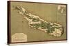 Map of Madagascar, 1766-Jacques-Nicolas Bellin-Stretched Canvas