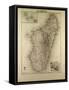 Map of Madagascar and Comoros 1896-null-Framed Stretched Canvas