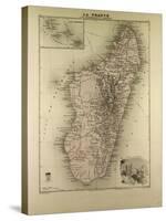 Map of Madagascar and Comoros 1896-null-Stretched Canvas