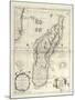 Map of Madagascar Island-Vincenzo Coronelli-Mounted Premium Giclee Print