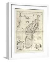 Map of Madagascar Island-Vincenzo Coronelli-Framed Giclee Print