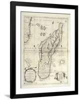 Map of Madagascar Island-Vincenzo Coronelli-Framed Giclee Print