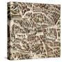 Map of Madrid-F. de Witt-Stretched Canvas