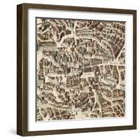 Map of Madrid-F. de Witt-Framed Art Print