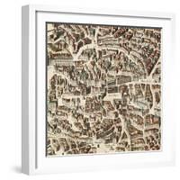 Map of Madrid-F. de Witt-Framed Art Print