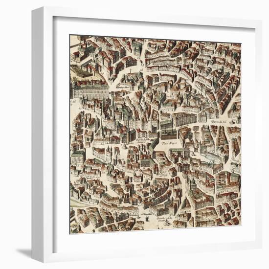 Map of Madrid-F. de Witt-Framed Art Print