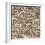 Map of Madrid-F. de Witt-Framed Art Print