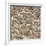 Map of Madrid-F. de Witt-Framed Art Print