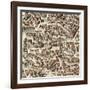 Map of Madrid-F. de Witt-Framed Art Print