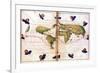 Map of Magellan's Round the World Voyage, 1519-1521-null-Framed Giclee Print