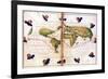 Map of Magellan's Round the World Voyage, 1519-1521-null-Framed Giclee Print