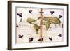 Map of Magellan's Round the World Voyage, 1519-1521-null-Framed Giclee Print