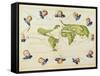 Map of Magellan's Voyage around the World, C.1540-Battista Agnese-Framed Stretched Canvas