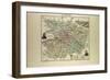 Map of Maine and Loire 1896, France-null-Framed Giclee Print