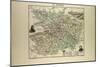 Map of Maine and Loire 1896, France-null-Mounted Giclee Print
