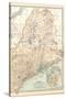 Map of Maine, United States. Inset of Mount Desert Island-Encyclopaedia Britannica-Stretched Canvas