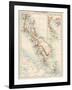 Map of Malay Peninsula, 1870s-null-Framed Giclee Print