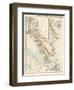 Map of Malay Peninsula, 1870s-null-Framed Giclee Print