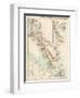 Map of Malay Peninsula, 1870s-null-Framed Giclee Print