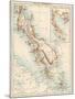 Map of Malay Peninsula, 1870s-null-Mounted Giclee Print