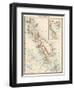 Map of Malay Peninsula, 1870s-null-Framed Giclee Print