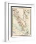 Map of Malay Peninsula, 1870s-null-Framed Giclee Print