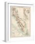 Map of Malay Peninsula, 1870s-null-Framed Giclee Print