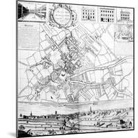 Map of Manchester, 1751-Casson & Berry-Mounted Giclee Print