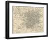 Map of Manchester and Its Environs-J. Bartholomew-Framed Premium Photographic Print