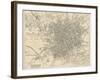 Map of Manchester and Its Environs-J. Bartholomew-Framed Photographic Print