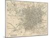 Map of Manchester and Its Environs-J. Bartholomew-Mounted Photographic Print