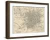 Map of Manchester and Its Environs-J. Bartholomew-Framed Photographic Print