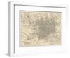 Map of Manchester and Its Environs-J. Bartholomew-Framed Art Print