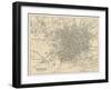 Map of Manchester and Its Environs-J. Bartholomew-Framed Art Print