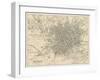 Map of Manchester and Its Environs-J. Bartholomew-Framed Art Print