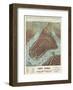 Map of Manhattan, 1879-J^W^ Williams-Framed Art Print