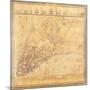 Map of Manhattan, C.1740-David Grim-Mounted Giclee Print