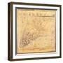 Map of Manhattan, C.1740-David Grim-Framed Giclee Print